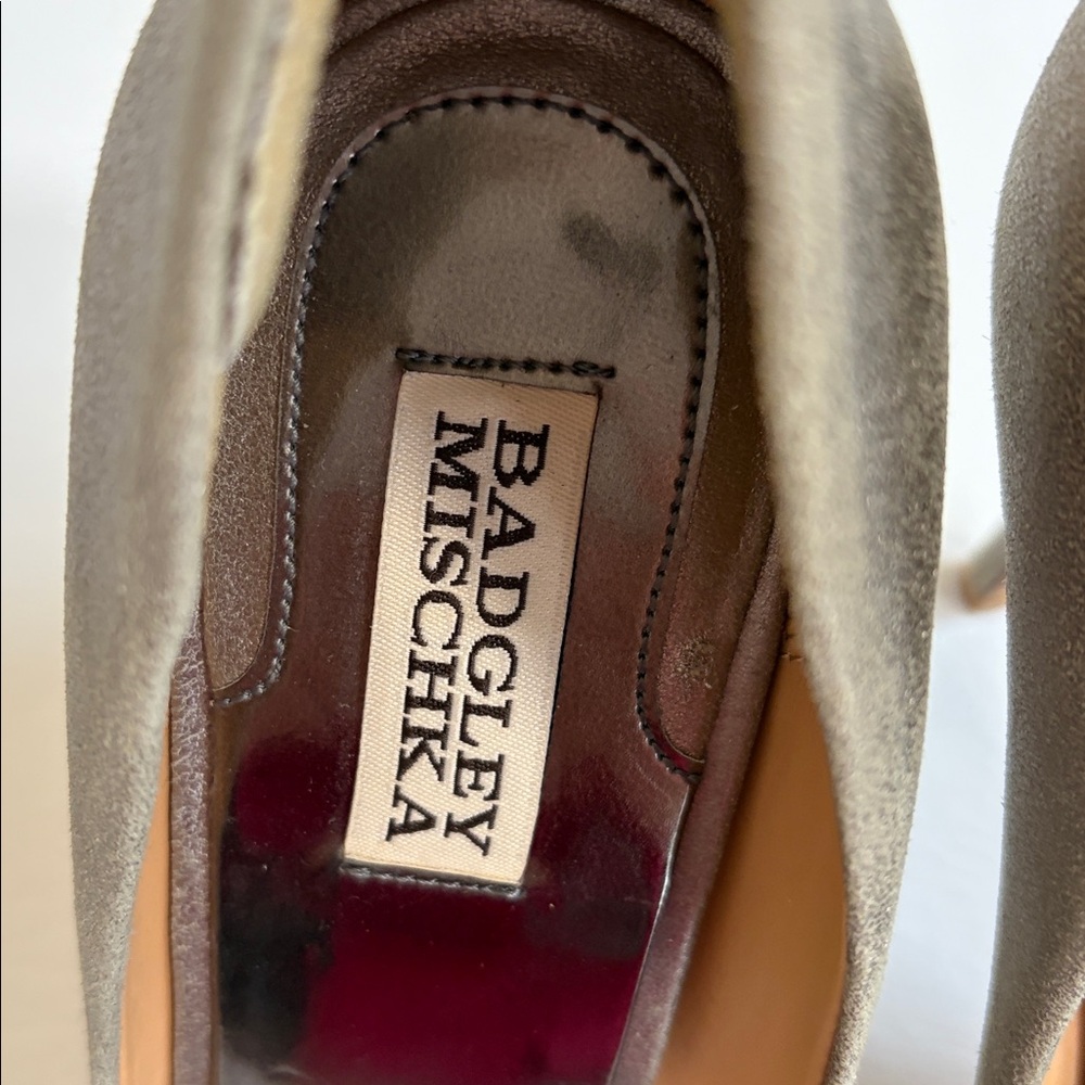 Badgley Mischka Women's Roanna II Dress Pump Wedding Shoes Heels Silver size 10 - Picture 14 of 16